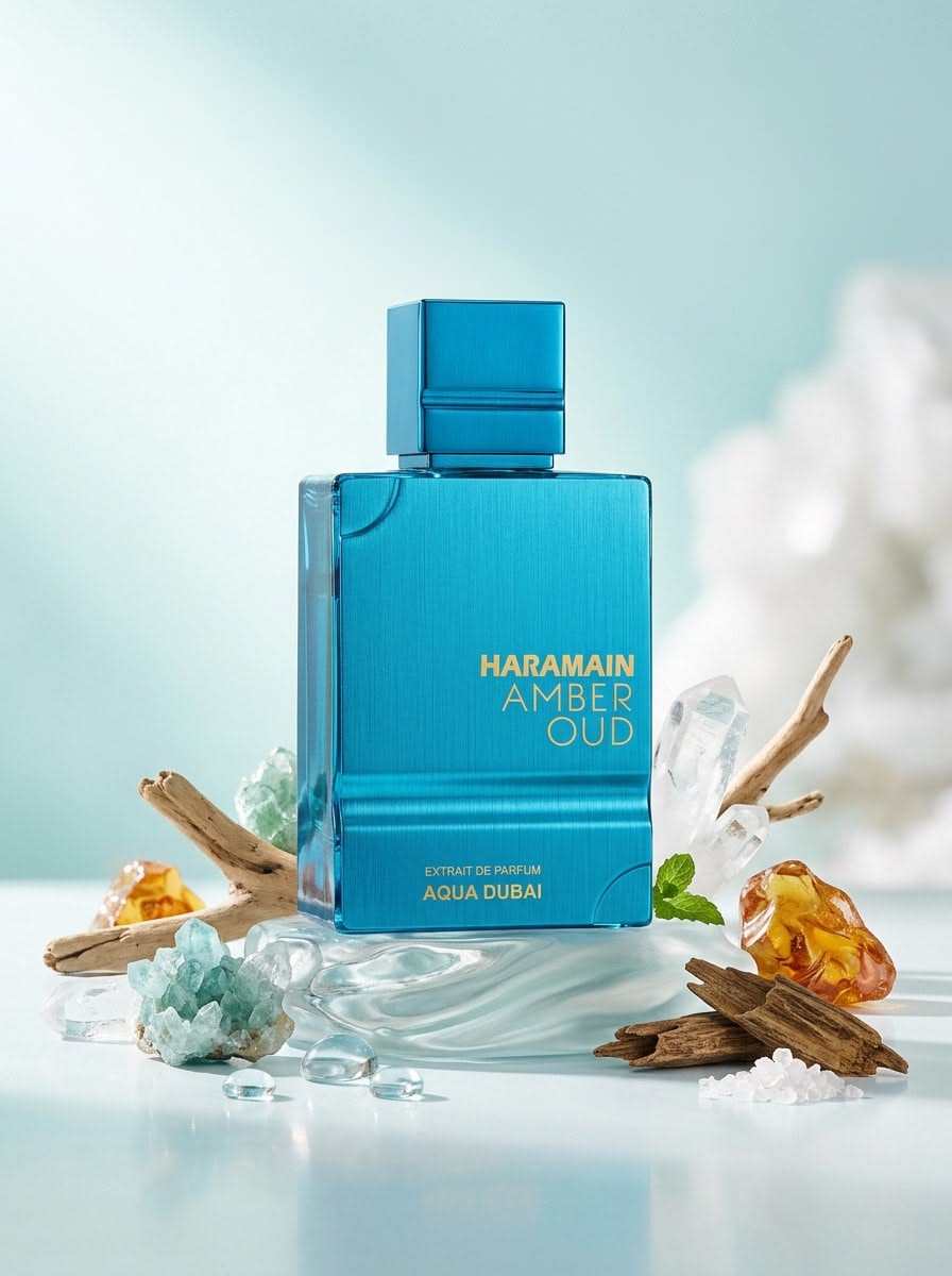 Al Haramain Aqua Dubai, detalle del frasco
