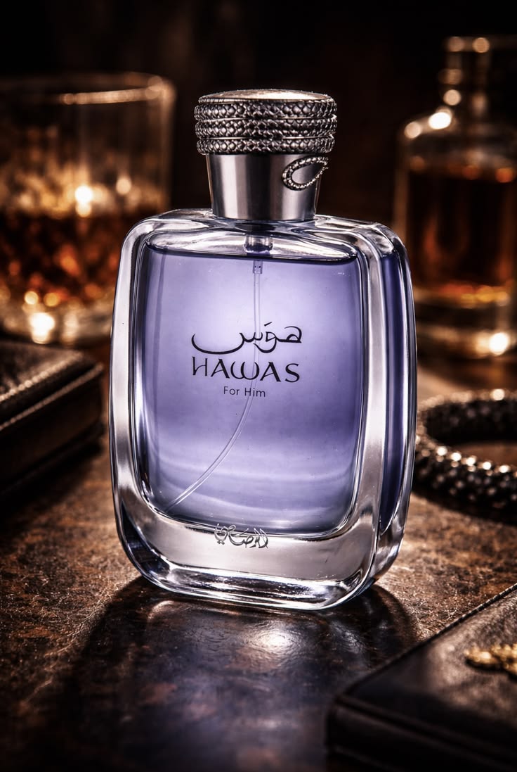 Hawas, detalle del frasco