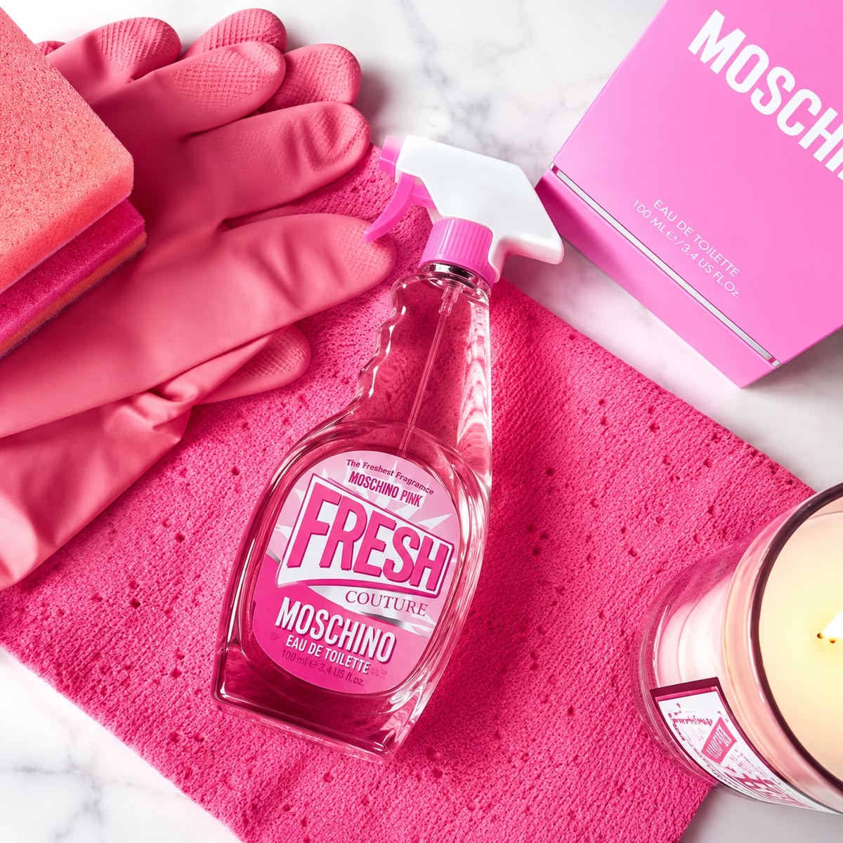 Moschino Fresh Pink, detalle del frasco